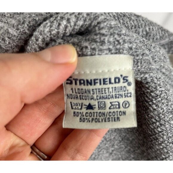 Stanfield's Heritage Grey Cotton-Blend Waffle Knit Shirt Men's Size S - Picture 5 of 8